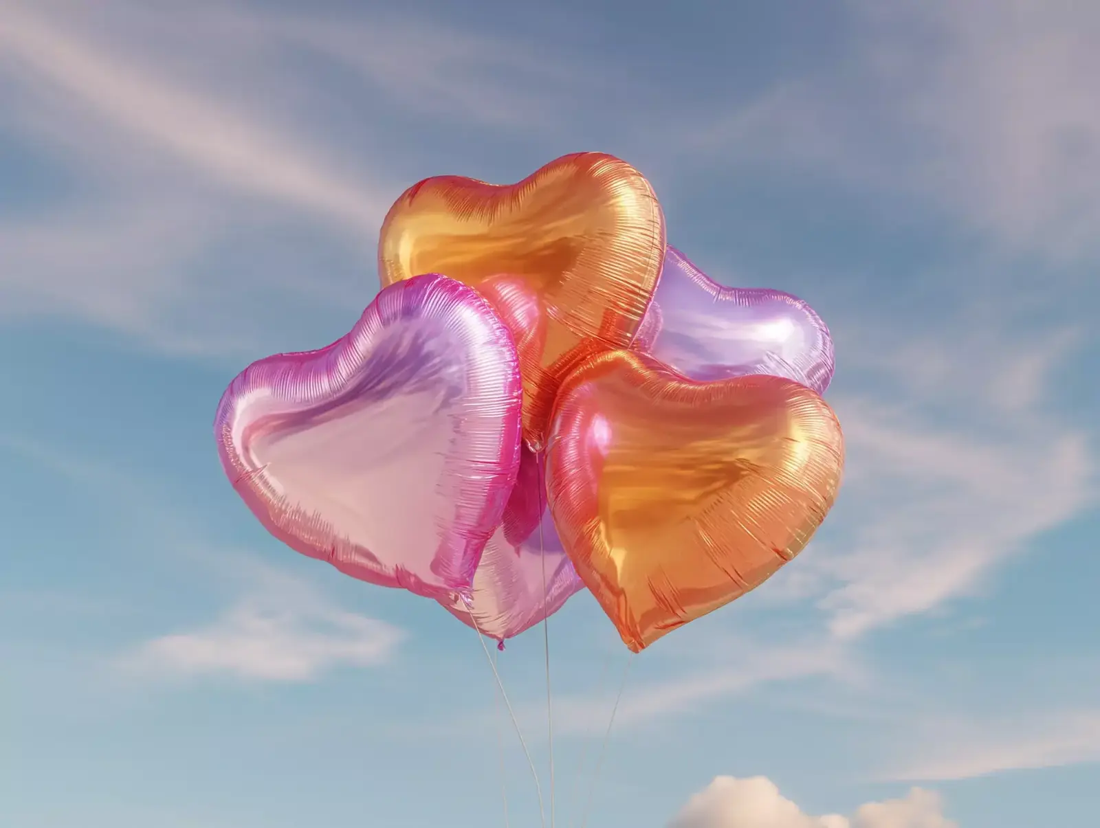 Heart shaped balloons