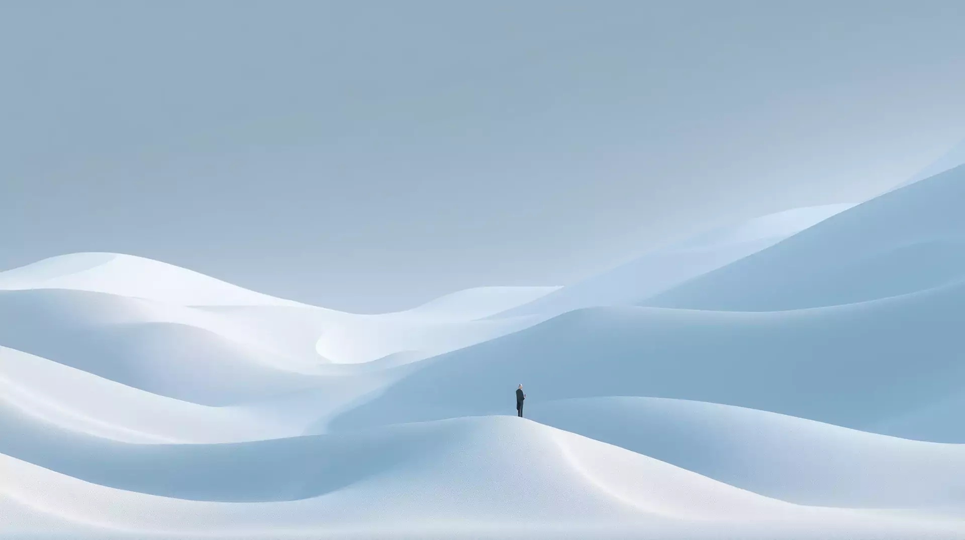 Minimal rendered landscape